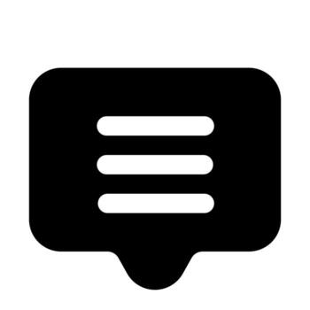 chat of user interface solid icon set vector