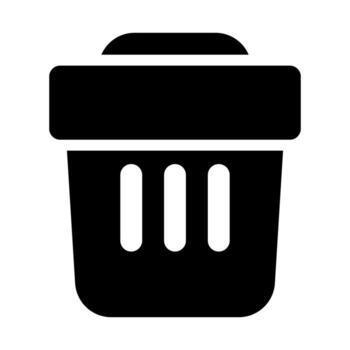 Eliminar de usuario interfaz sólido icono conjunto vector