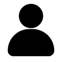 user of user interface solid icon set vector