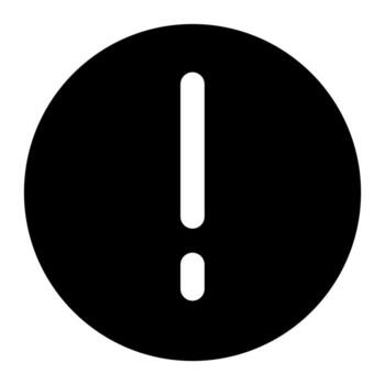 warning of user interface solid icon set vector