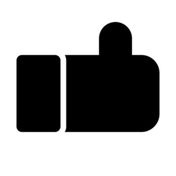 like of user interface solid icon set vector