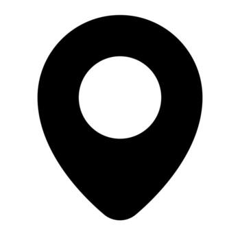 location of user interface solid icon set vector