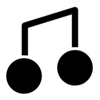 music of user interface solid icon set vector