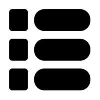 menu of user interface solid icon set vector