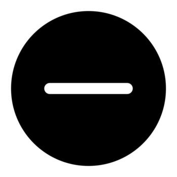 minus of user interface solid icon set vector
