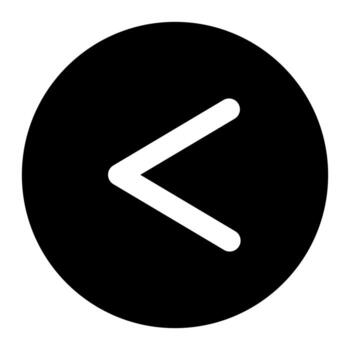 left of user interface solid icon set vector