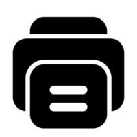 printing of user interface solid icon set vector