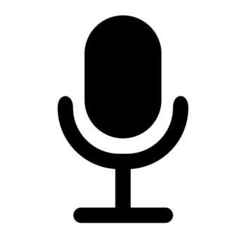 record of user interface solid icon set vector