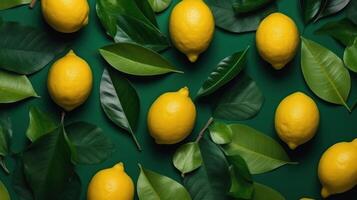 Natural background with lemon. Illustration photo