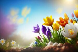 Natural flower background with copy space. Illustration photo