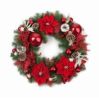 Christmas wreath isolated Illustration photo