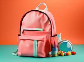 Back to school concept. Illustration photo