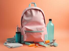 Back to school concept. Illustration photo