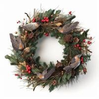 Christmas wreath isolated Illustration photo