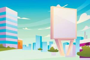 gradient flat digital signage illustration vector