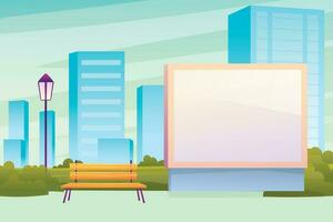 gradient flat digital signage illustration vector