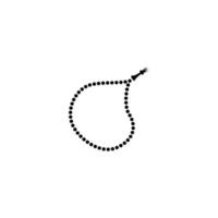 prayer beads line icon. simple and clean concept. used for icon, logo, symbol or sign vector