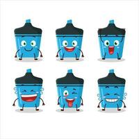 Cartoon character of blue highlighter with smile expression vector