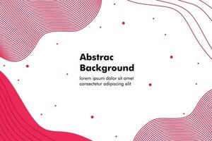 abstract background with wave style in red color vector