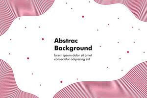 abstract background with wave style in red color vector