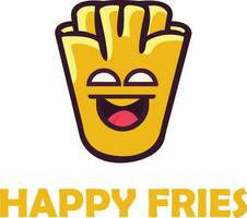 Happy Fries Box Logo Vector File