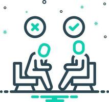 mix icon for proper vector