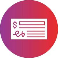 Vector Design Cheque Icon Style