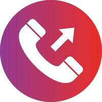 Vector Design Outgoing Call Icon Style