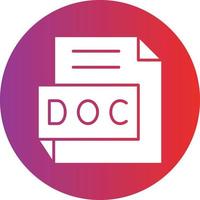 Vector Design DOC Icon Style