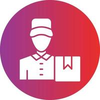 Vector Design Delivery Man Icon Style