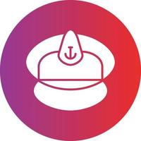 Vector Design Captain Cap Icon Style