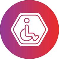 Vector Design Disabled Icon Style