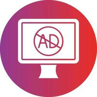 Vector Design Ad Blocker Icon Style