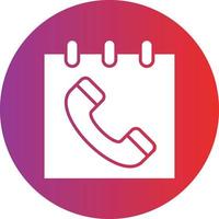 Vector Design Schedule Call Icon Style