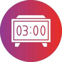Vector Design Digital Clock Icon Style