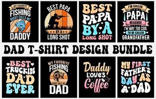 Dad SVG t shirt bundle, happy fathers day t shirts, fathers day t shirt design set, dad t shirt design, papa t shirt design set vector