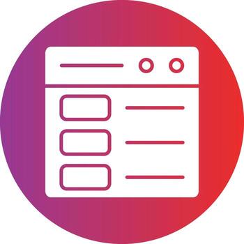 Vector Design Web Layout Icon Style