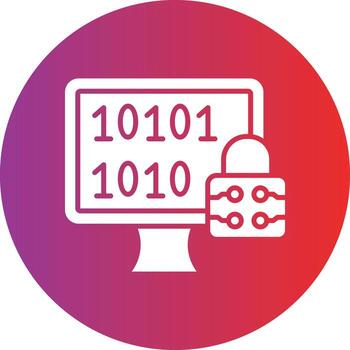 Vector Design Encrypted Data Icon Style