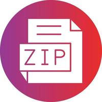 Vector Design ZIP Icon Style