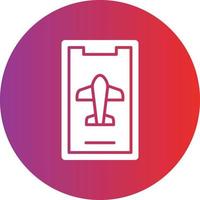 Vector Design Mobile Airplane Mode Icon Style