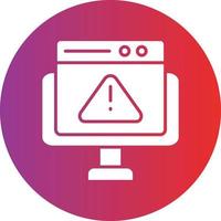 Vector Design Website Error Icon Style