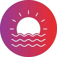 Vector Design Sunset Icon Style