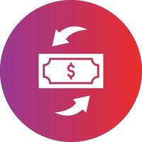 vector diseño enviar dinero icono estilo