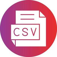 Vector Design CSV Icon Style
