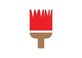 Paint brush tool icon design template isolated vector