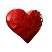 Red 3d Valentines Day Heart png