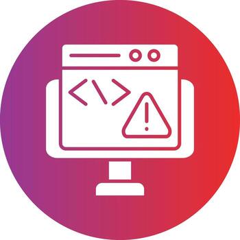 Vector Design Code Error Icon Style
