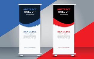 professional business roll up  standee template design vector