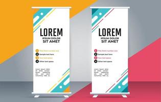 Modern roll up banner design template. flyer. pull up. presentation. brochure. poster. advertisement. vector