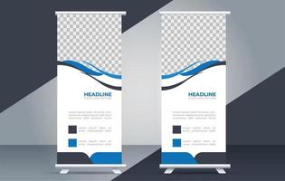 creative professional roll up banner design vector